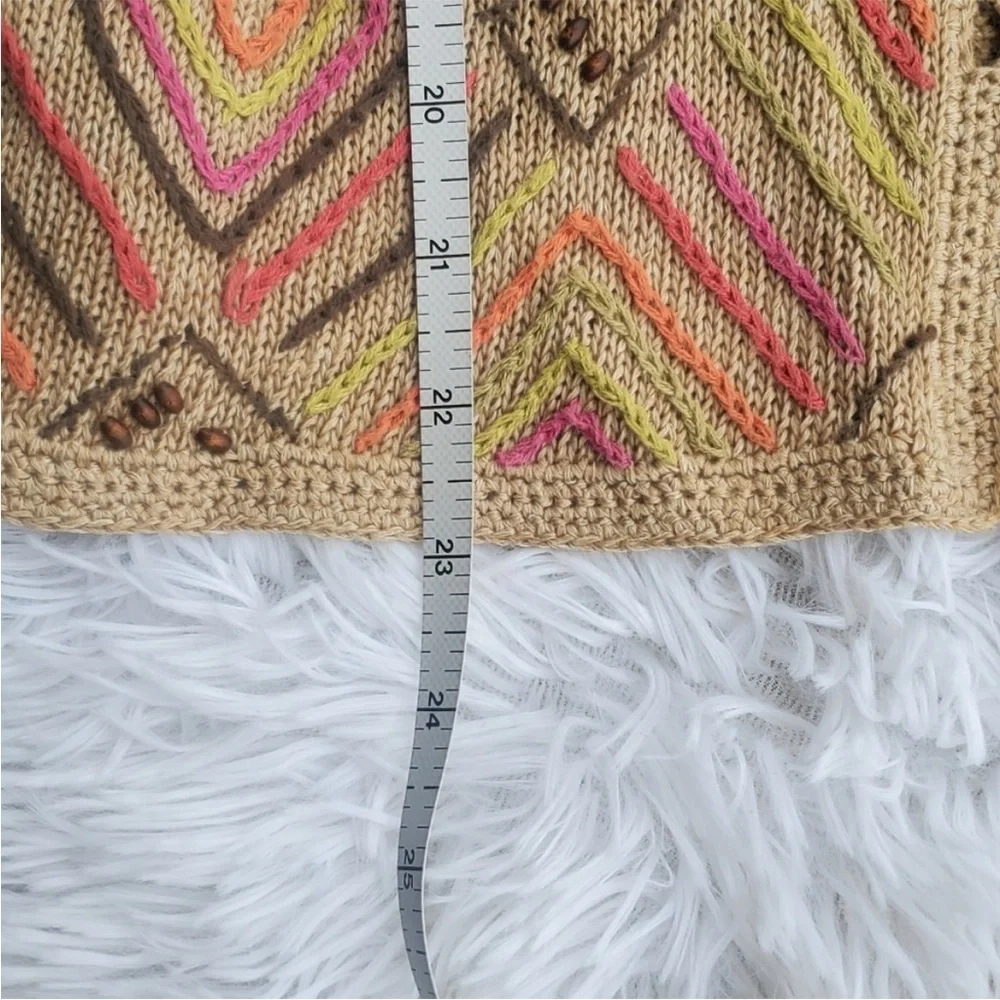 Crocheted Knit Bead Sigrid olsen Sport Cardigan - Picture 13 of 14